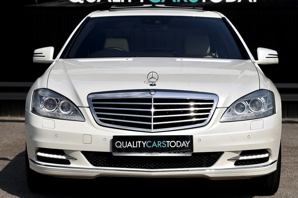 Mercedes-Benz S Class S500 L White #3