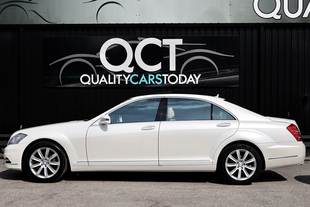 Mercedes-Benz S Class S500 L White #2