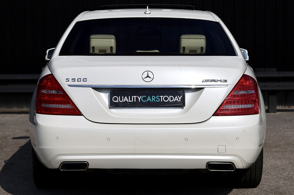 Mercedes-Benz S Class S500 L White #4