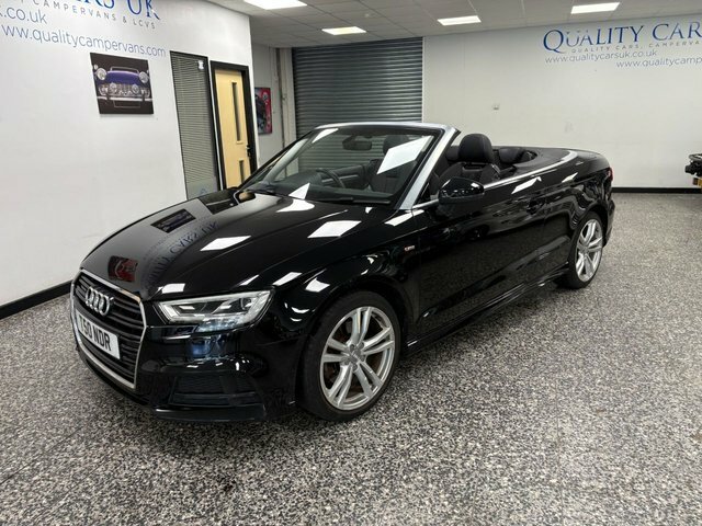 Audi A3 Cabriolet 2.0 Tfsi S Line Convertible S Tronic Qu Black