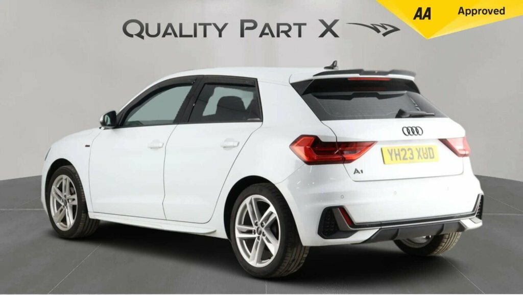 Audi A1 Hatchback YH23XUD White #6
