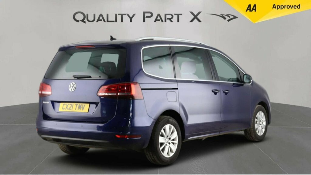 Volkswagen Sharan Mpv Blue #5