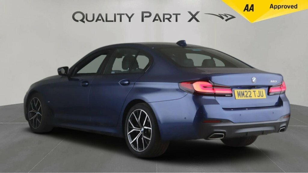 BMW 5 Series Saloon MM22TJU Blue #5