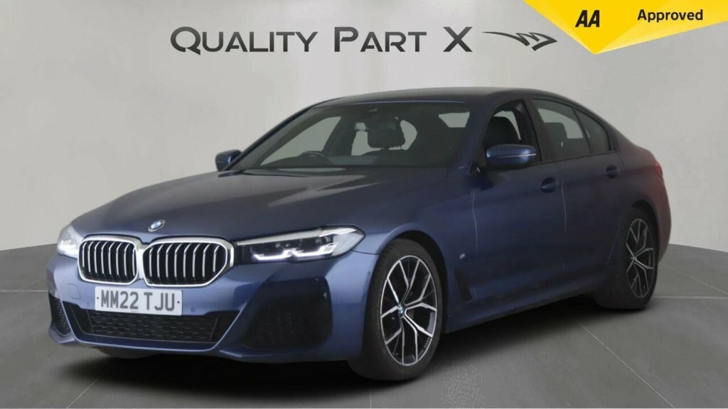 BMW 5 Series Saloon MM22TJU Blue #3