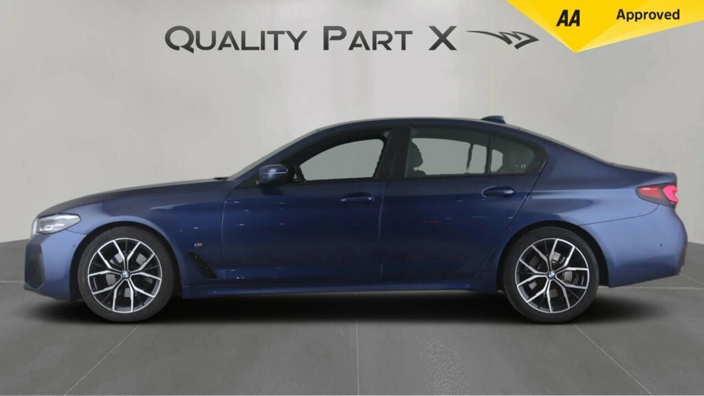 BMW 5 Series Saloon MM22TJU Blue #4