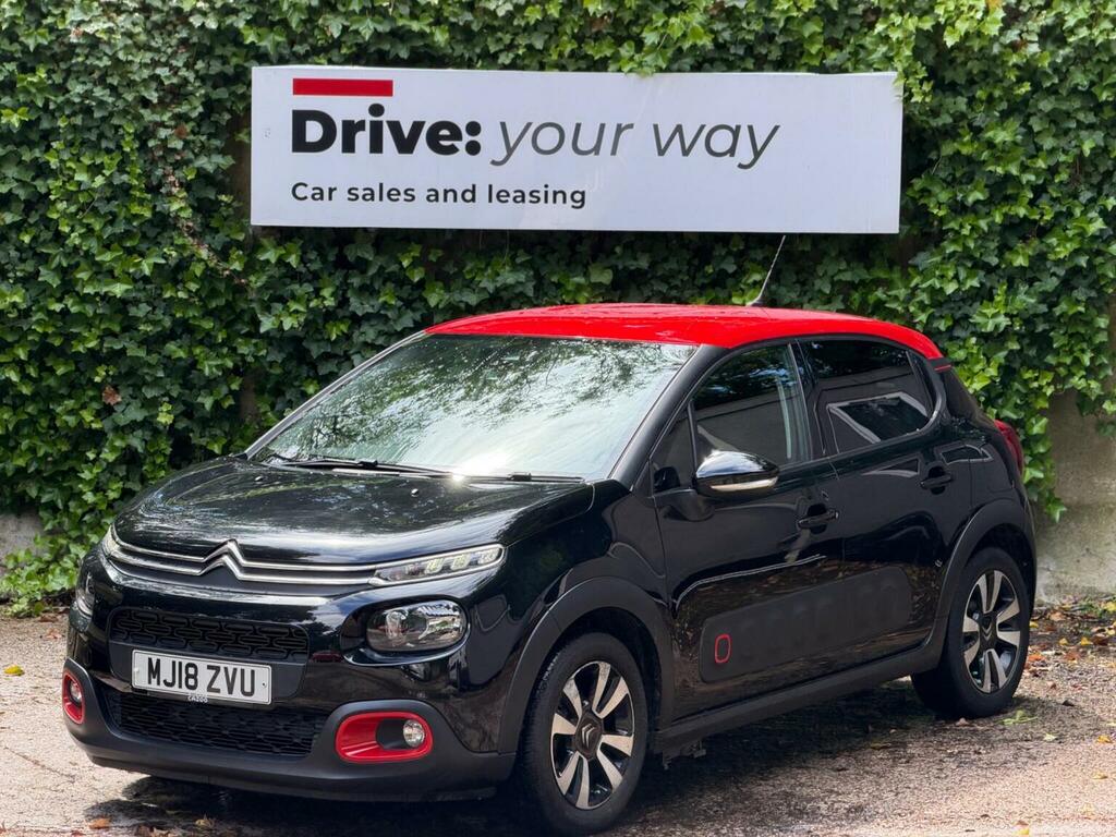 Citroen C3 Hatchback 1.2 Puretech Flair Euro 6 201818 MJ18ZVU Black #3