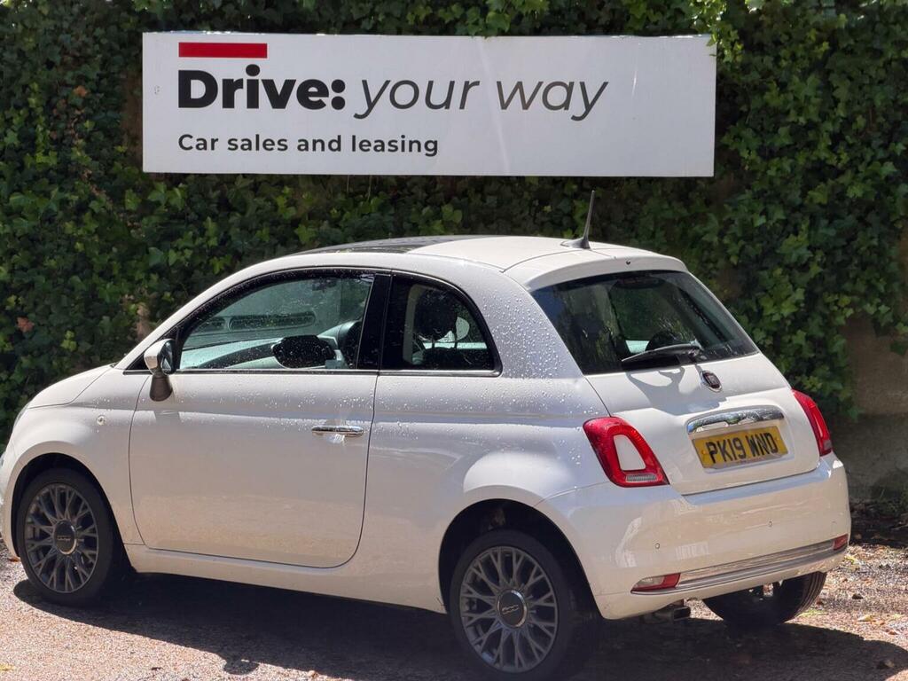 Fiat 500 1.2 Lounge Euro 6 Ss PK19WND White #6