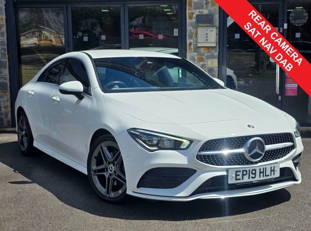 Mercedes-Benz CLA Class 2019 1.3 Cla180 Amg Line Coupe 7G-dct E White