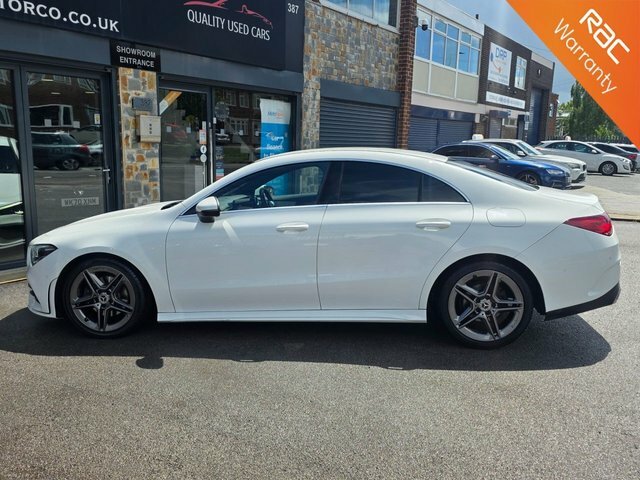 Mercedes-Benz CLA Class 2019 1.3 Cla180 Amg Line Coupe 7G-dct E EP19HLH White #2