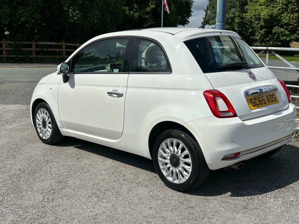 Fiat 500 1.2 Lounge Hatchback Euro 6 Ss White #3
