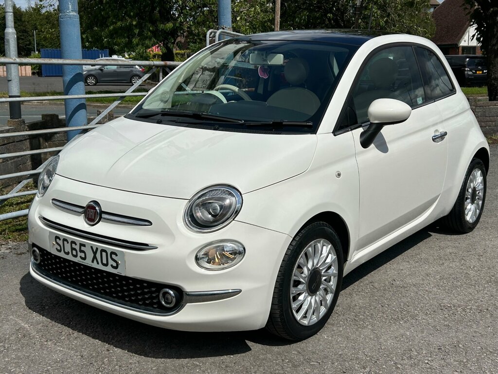 Fiat 500 1.2 Lounge Hatchback Euro 6 Ss White