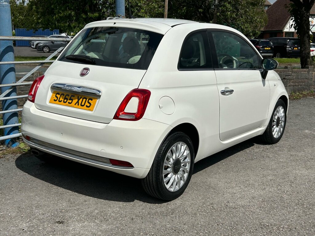 Fiat 500 1.2 Lounge Hatchback Euro 6 Ss White #2