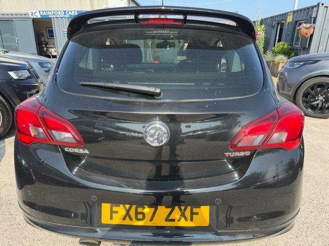 Vauxhall Corsa 2017 1.4I Turbo Black Edition Hatchback FX67ZXF Black #6