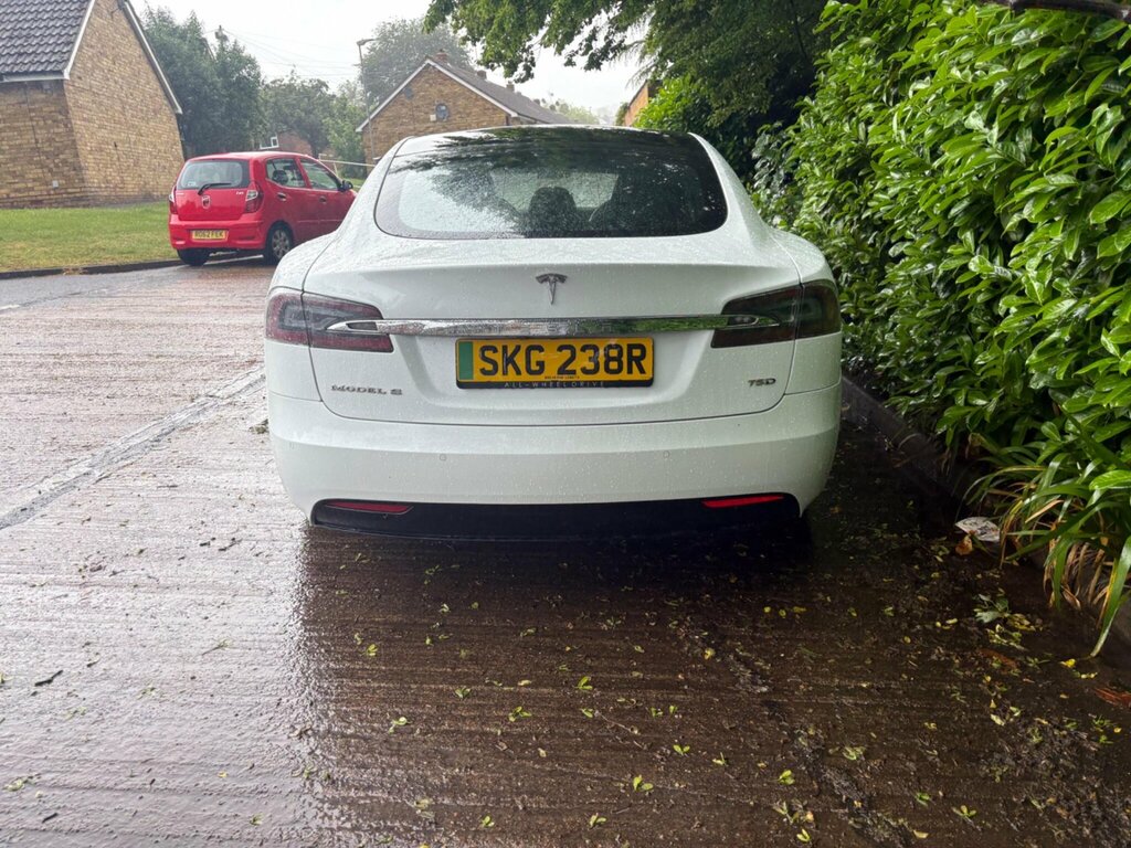 Tesla Model S 75D Dual Motor 4Wd White #4