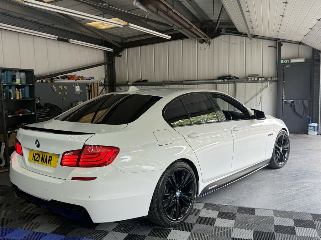BMW 5 Series 2.0 520D M Sport Saloon White #4