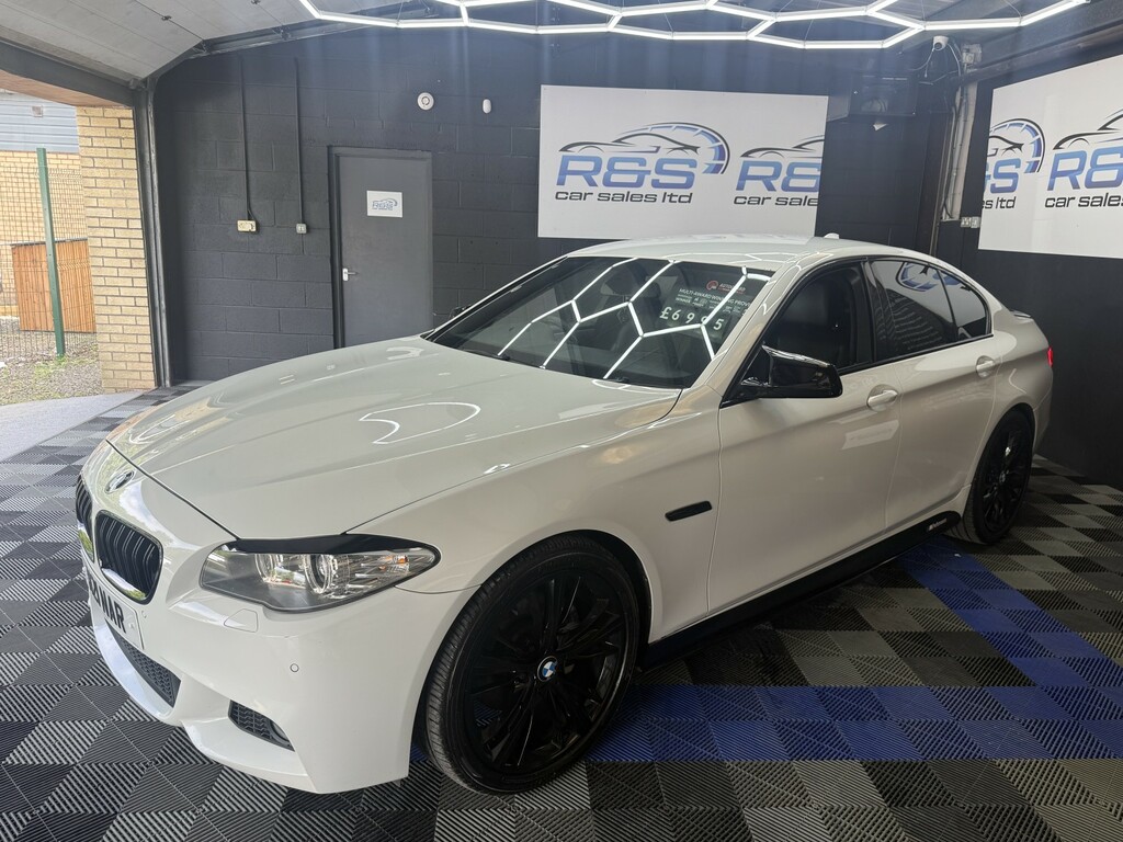 BMW 5 Series 520D M Sport Touring White #9