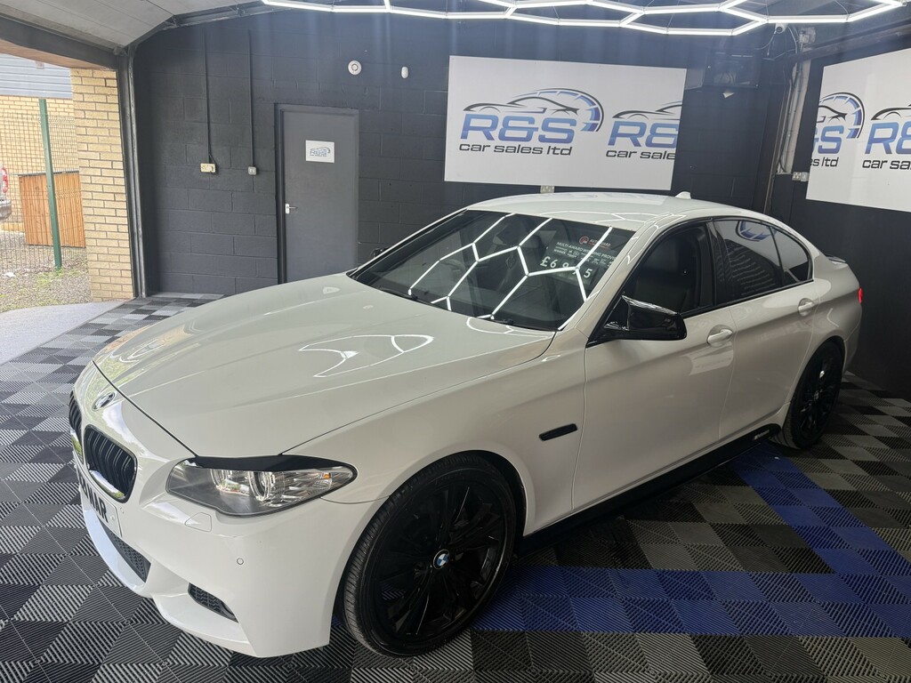 BMW 5 Series 520D M Sport Touring White #8