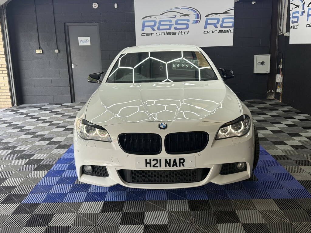 BMW 5 Series 2.0 520D M Sport Saloon White #2