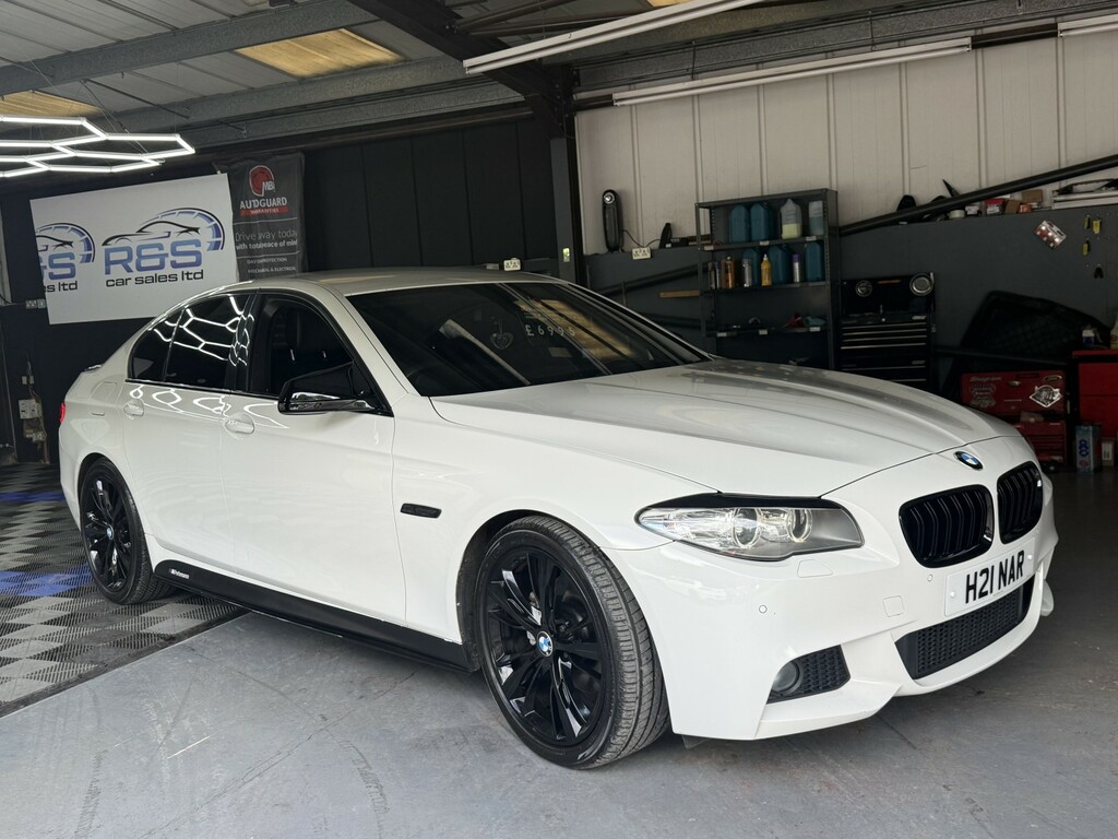 BMW 5 Series 2.0 520D M Sport Saloon White #3