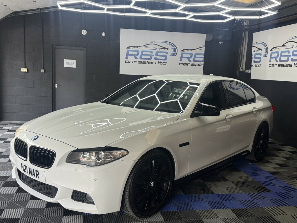 BMW 5 Series 2.0 520D M Sport Saloon White #6