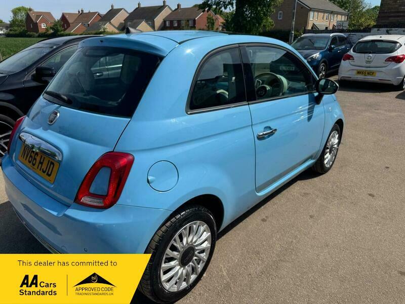 Fiat 500 1.2 Lounge Euro 6 NV66HJD Blue #6