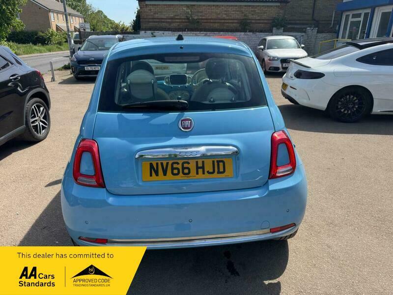 Fiat 500 1.2 Lounge Euro 6 NV66HJD Blue #5