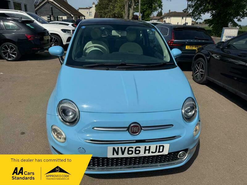 Fiat 500 1.2 Lounge Euro 6 NV66HJD Blue #2