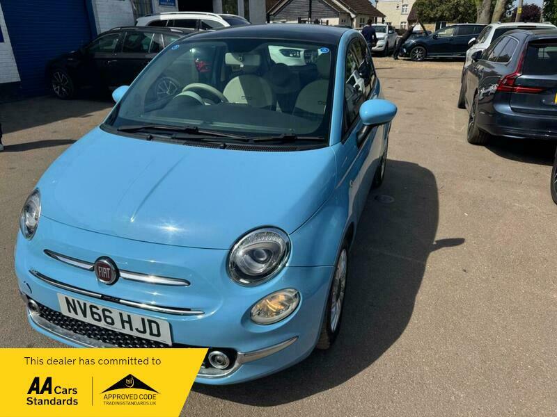 Fiat 500 1.2 Lounge Euro 6 NV66HJD Blue #3