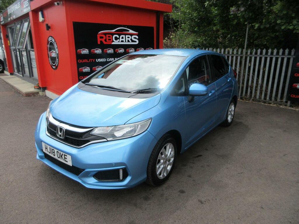 Honda Jazz Hatchback 1.3 I-vtec Se Navi Euro 6 Ss 201 HJ18OKE Blue #3