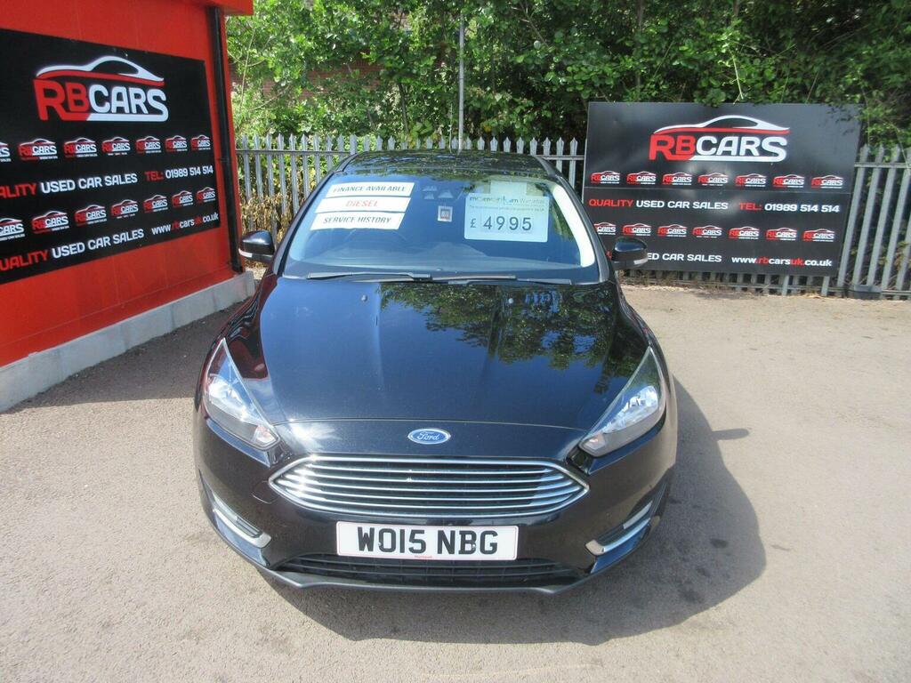 Ford Focus Hatchback 1.5 Tdci Titanium Euro 6 Ss 2015 WO15NBG Black #2