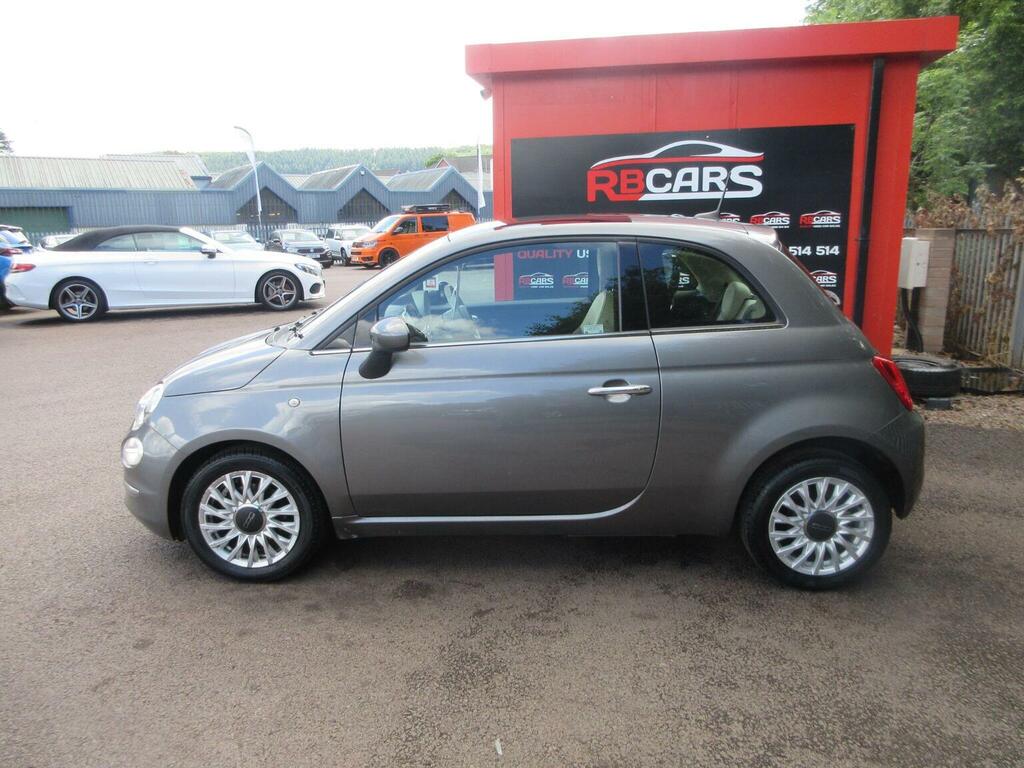 Fiat 500 Hatchback 1.2 Lounge Euro 6 Ss 201767 SJ67YXU Grey #4