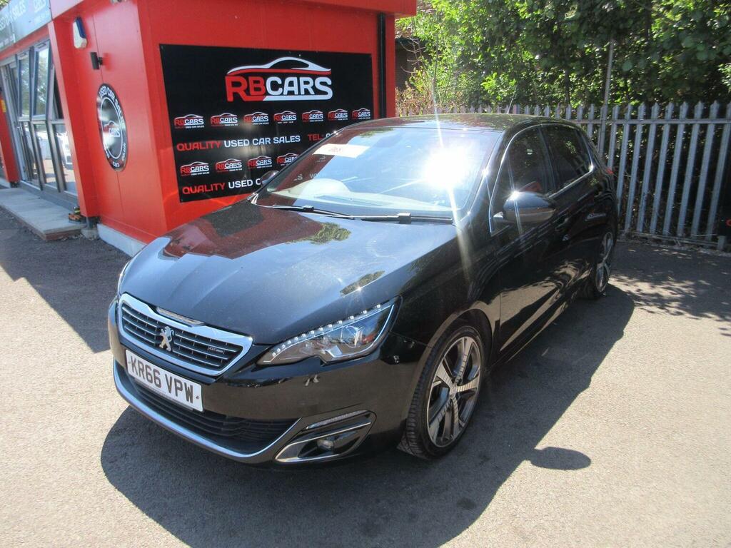 Peugeot 308 Hatchback 1.6 Bluehdi Gt Line Euro 6 Ss 20 KR66VPW Black #3