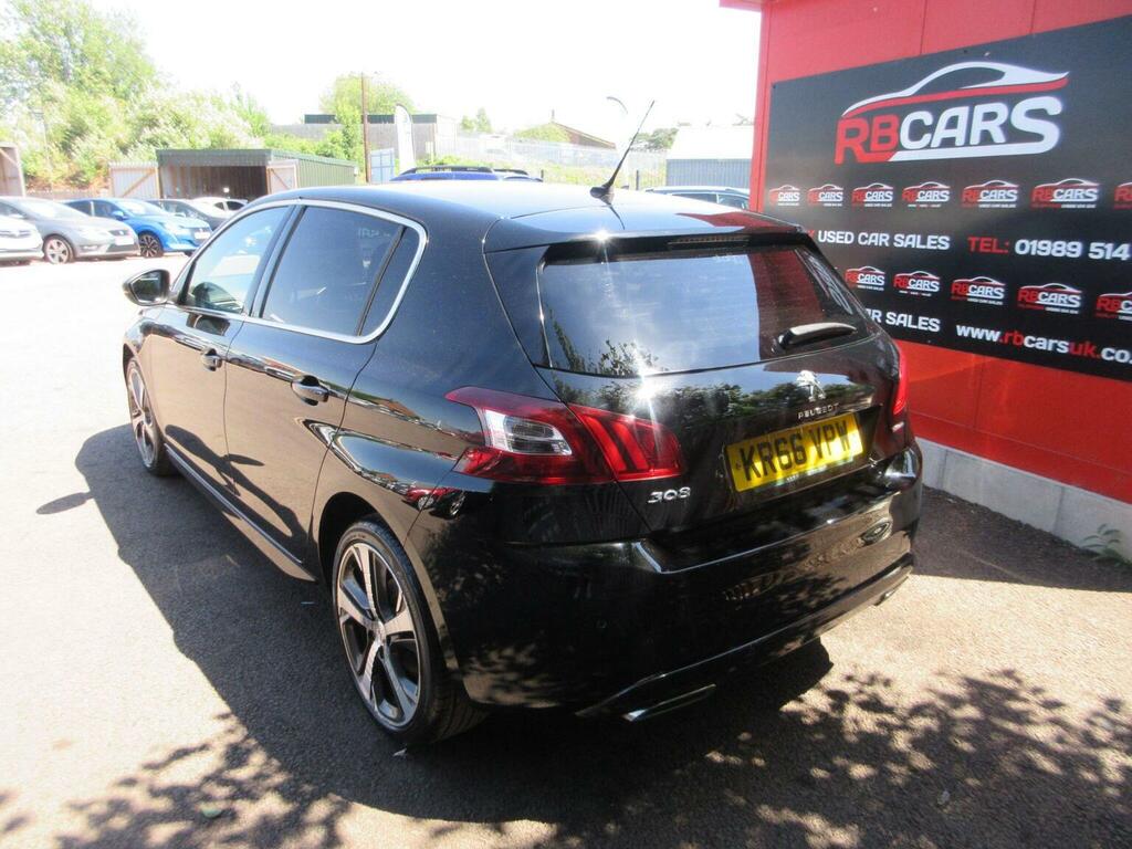 Peugeot 308 Hatchback 1.6 Bluehdi Gt Line Euro 6 Ss 20 KR66VPW Black #5