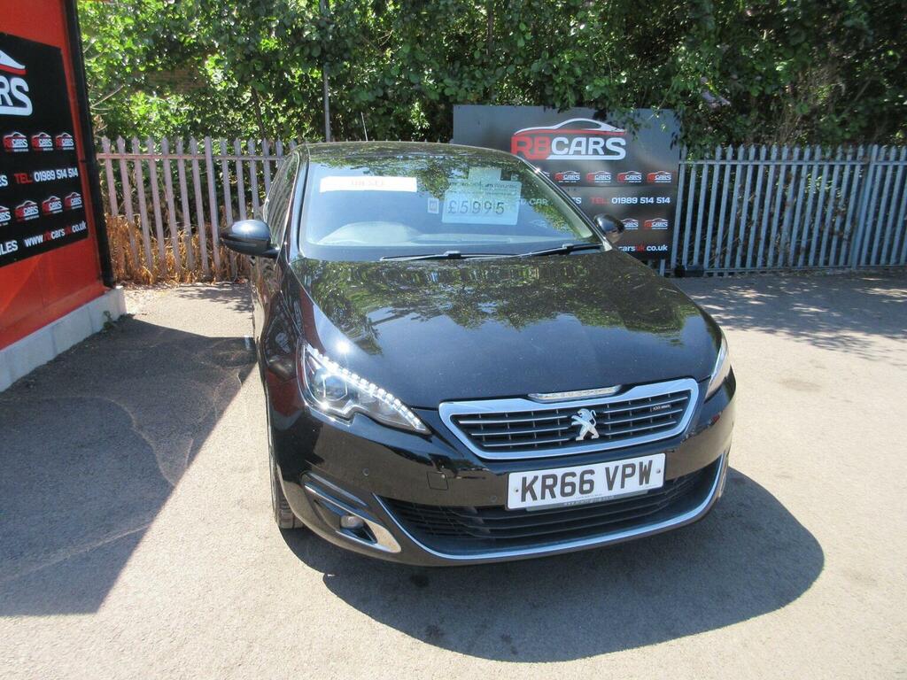 Peugeot 308 Hatchback 1.6 Bluehdi Gt Line Euro 6 Ss 20 KR66VPW Black