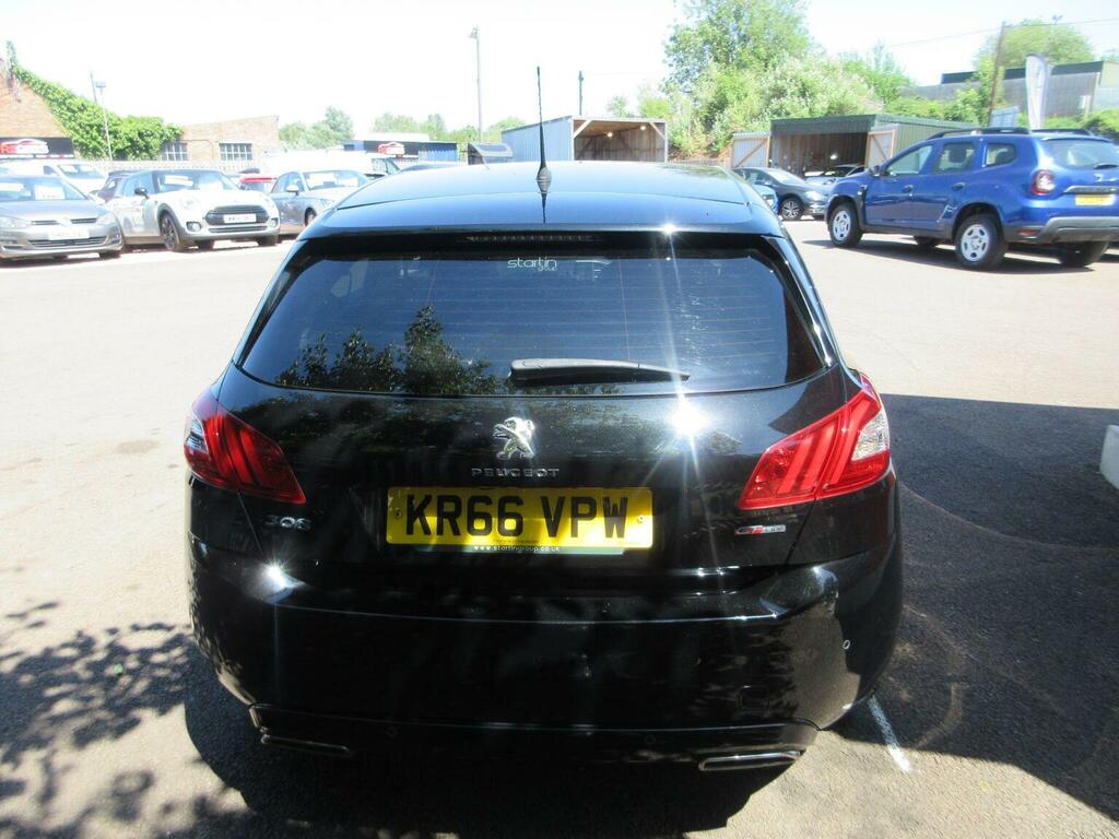 Peugeot 308 Hatchback 1.6 Bluehdi Gt Line Euro 6 Ss 20 KR66VPW Black #6