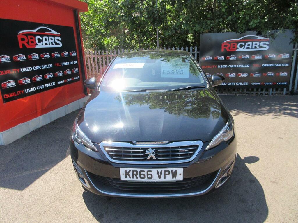Peugeot 308 Hatchback 1.6 Bluehdi Gt Line Euro 6 Ss 20 KR66VPW Black #2