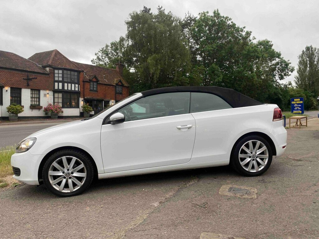 Volkswagen Golf 1.6 Tdi Bluemotion Tech Se Cabriolet Euro 5 Ss CA12OKE White #6