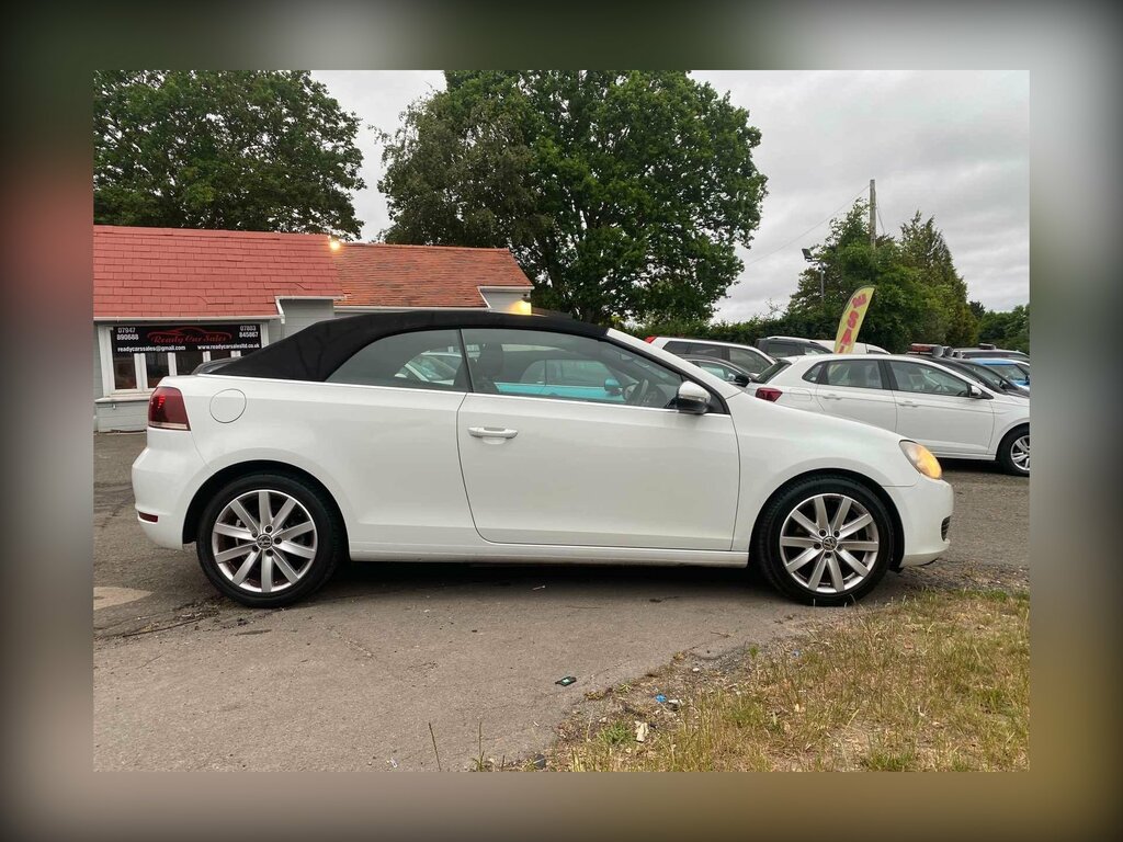 Volkswagen Golf 1.6 Tdi Bluemotion Tech Se Cabriolet Euro 5 Ss CA12OKE White #3