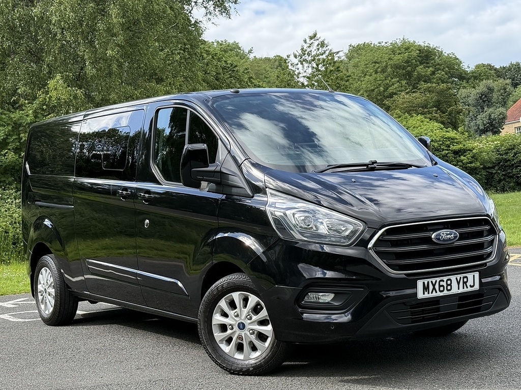 Ford Transit Custom 2.0 320 Ecoblue Limited Crew Van Double Cab Di Black