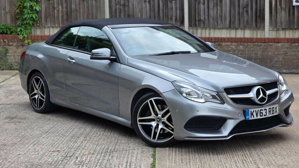 Mercedes-Benz E Class 3.0 E350d V6 Bluetec Amg Sport Cabriolet G-tronic Silver