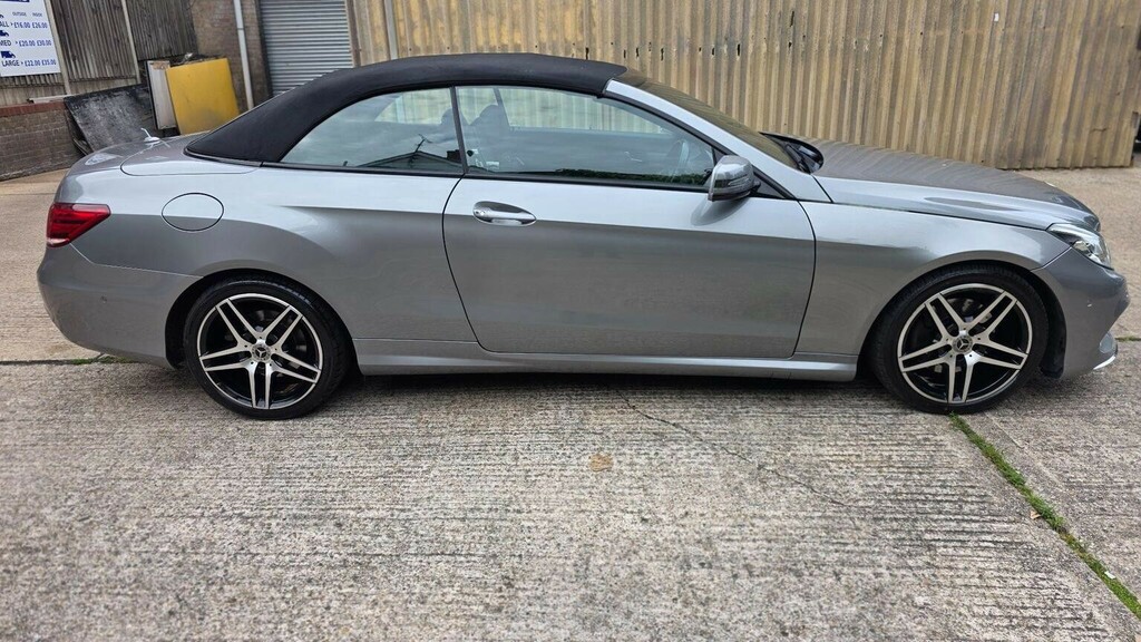 Mercedes-Benz E Class 3.0 E350d V6 Bluetec Amg Sport Cabriolet G-tronic Silver #4