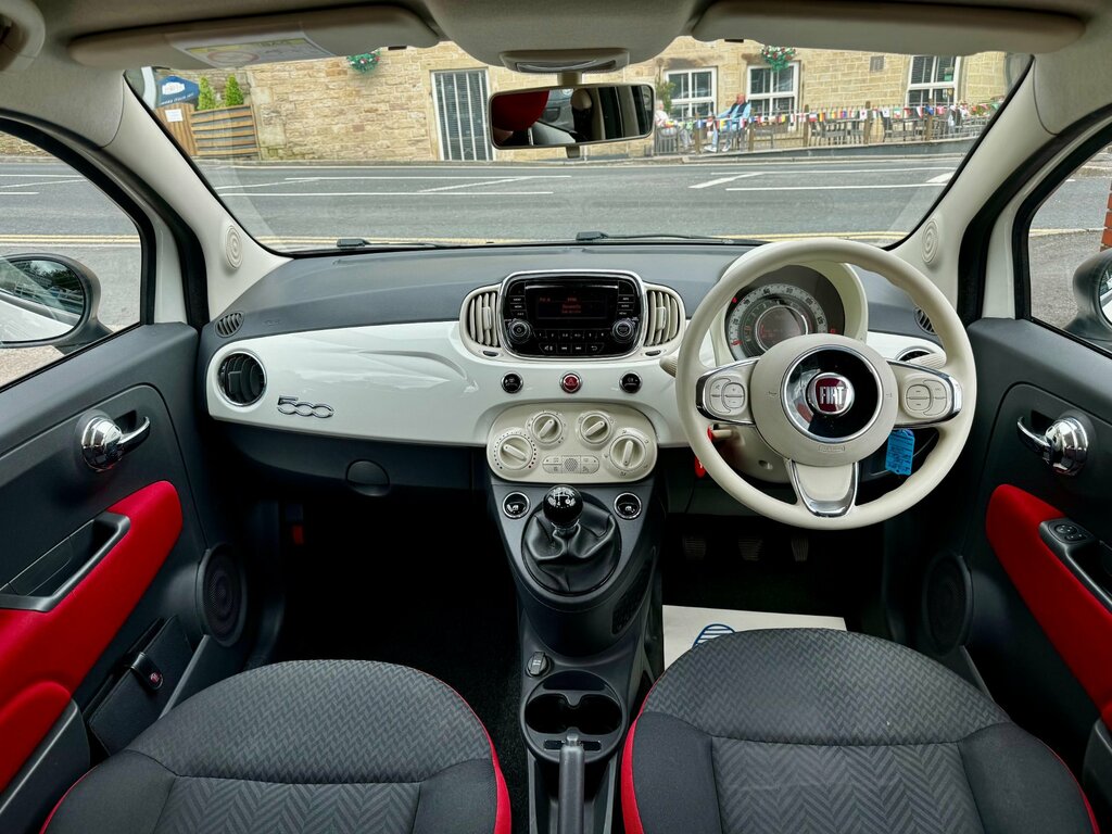 Fiat 500 1.2 Pop Hatchback Euro 6 Ss DT16BFK White #3