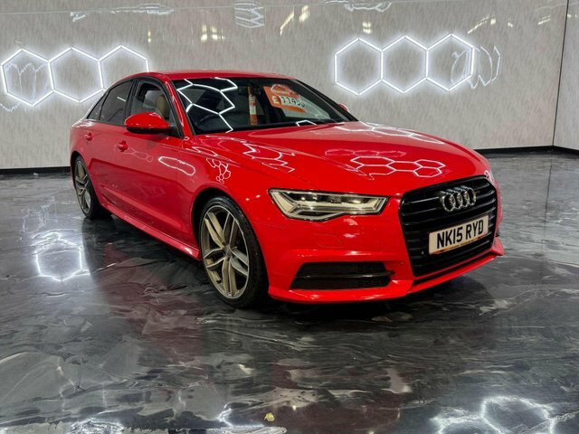 Audi A6 Saloon 2015 2.0 Tdi Ultra Black Edition Saloon NK15RYD Red #3