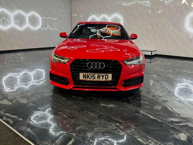 Audi A6 Saloon 2015 2.0 Tdi Ultra Black Edition Saloon NK15RYD Red #2