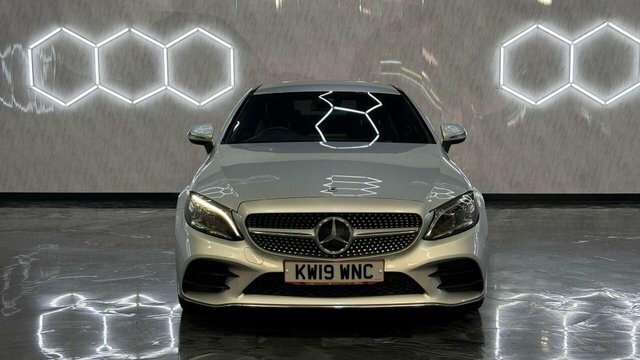 Mercedes-Benz C Class 2019 2.0 C300d Amg Line Premium Coupe Silver #2