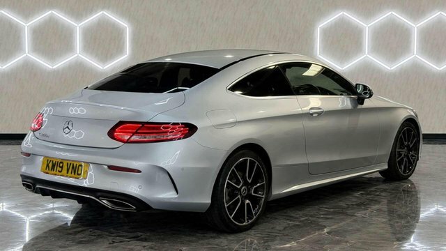 Mercedes-Benz C Class 2019 2.0 C300d Amg Line Premium Coupe Silver #5