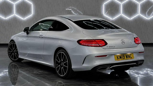 Mercedes-Benz C Class 2019 2.0 C300d Amg Line Premium Coupe Silver #4