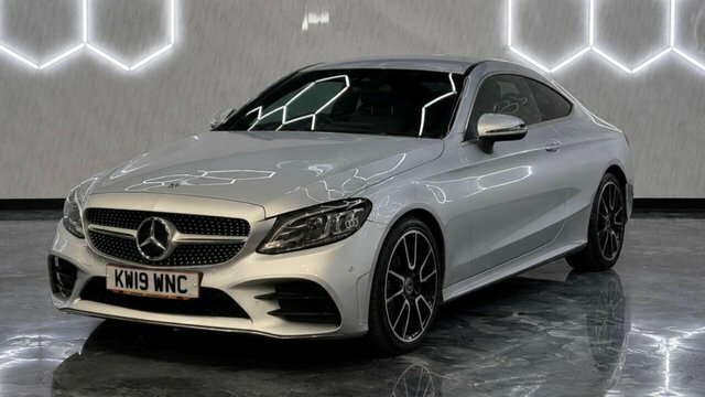 Mercedes-Benz C Class 2019 2.0 C300d Amg Line Premium Coupe Silver #3