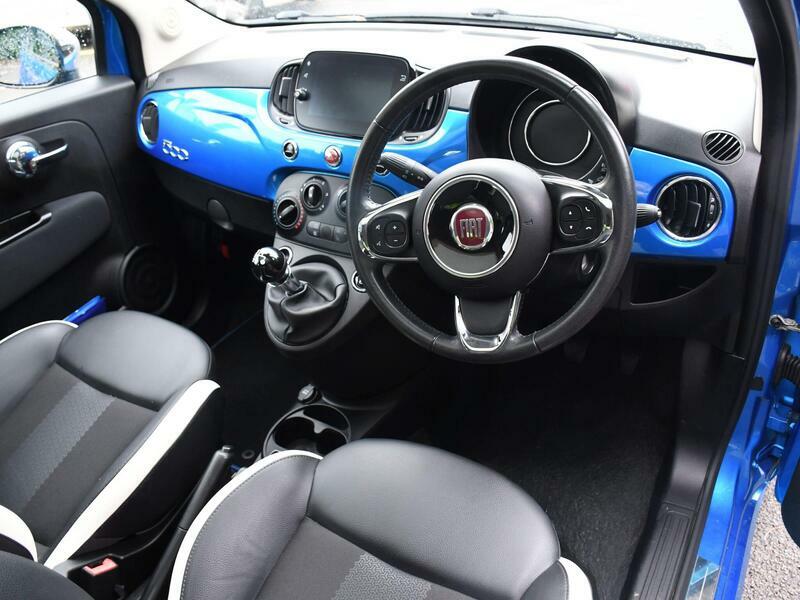 Fiat 500 1.2 Mirror Hatchback Euro 6 Ss FD18EYL Blue #3