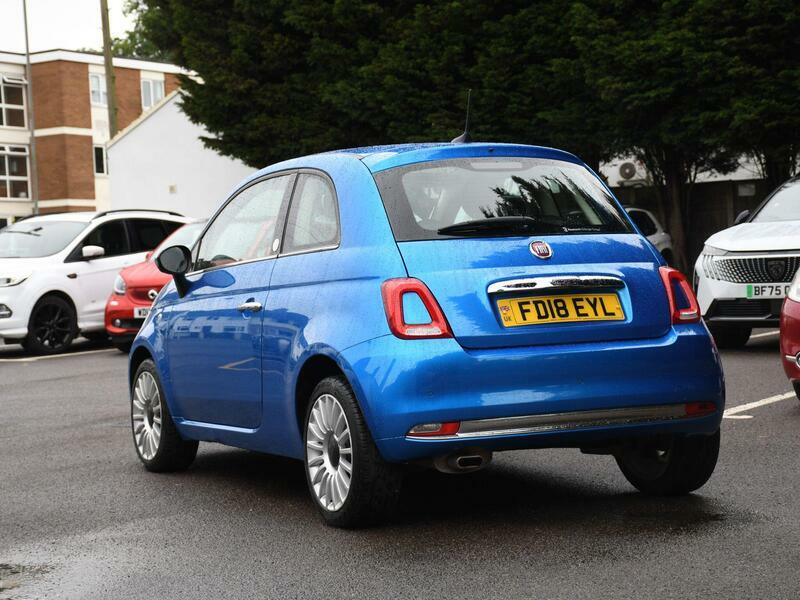 Fiat 500 1.2 Mirror Hatchback Euro 6 Ss FD18EYL Blue #2